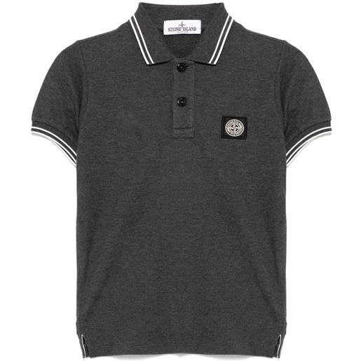 Stone Island Junior polo con logo - grigio
