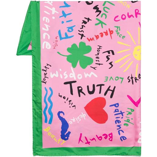 Rianna + Nina foulard in seta - rosa