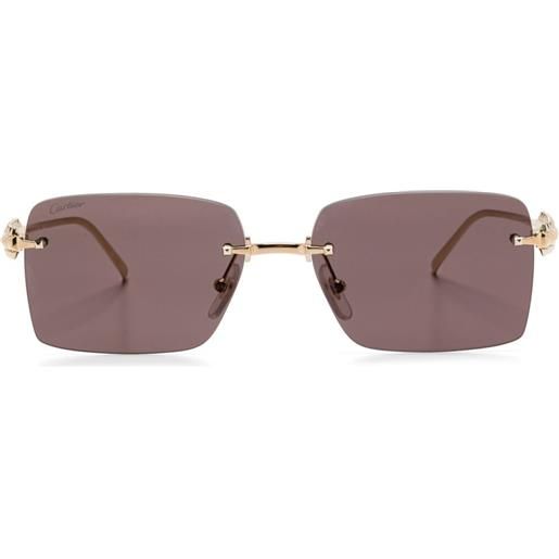 Cartier Eyewear occhiali da sole squadrati - oro