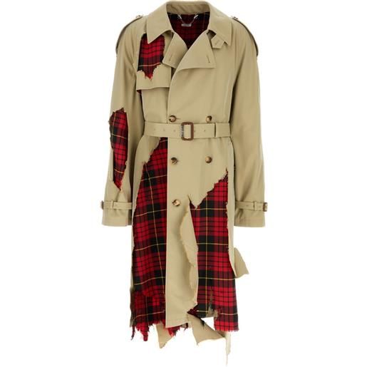 Alexander McQueen trench doppiopetto con cintura - toni neutri