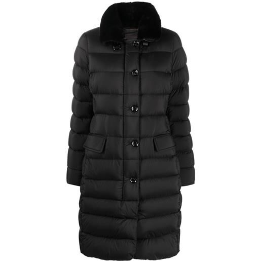 Moorer piumino lungo vetiver-s3 - nero