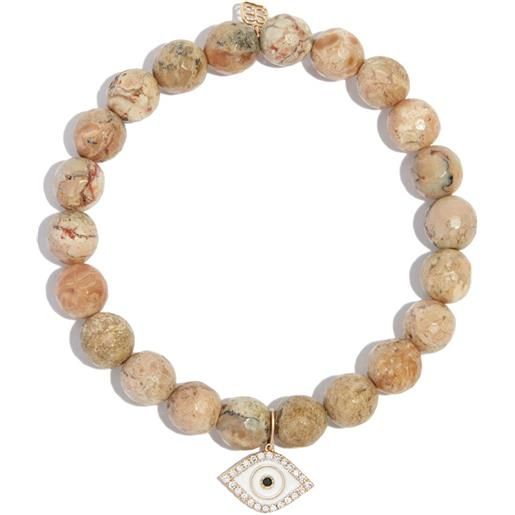 Bracciale Tamashii marrone con Giada Verde BHS919B-215 – JOY Gioielli