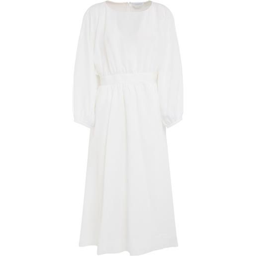 Gabriela Hearst abito midi ahmose in lino - bianco