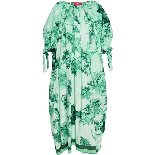 F.R.S For Restless Sleepers abito midi aretusa con stampa - verde