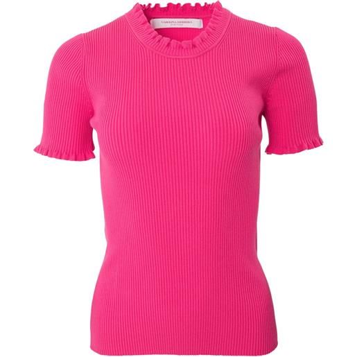 Carolina Herrera top a coste - rosa