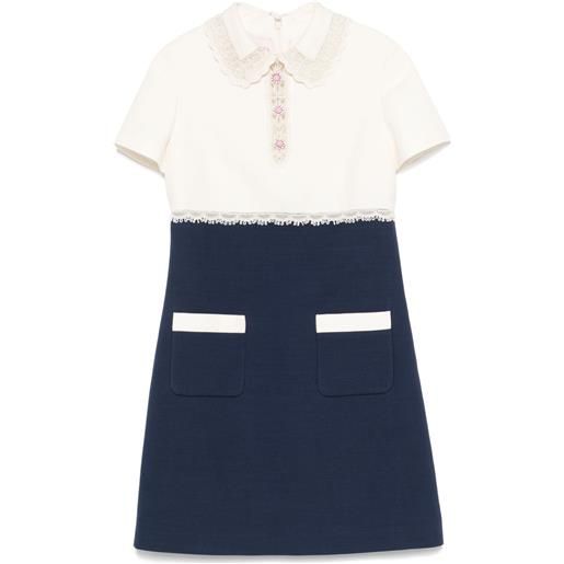 Valentino Garavani abito corto con design color-block - bianco