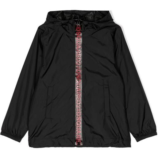 DSQUARED2 KIDS giacca con banda con logo - nero