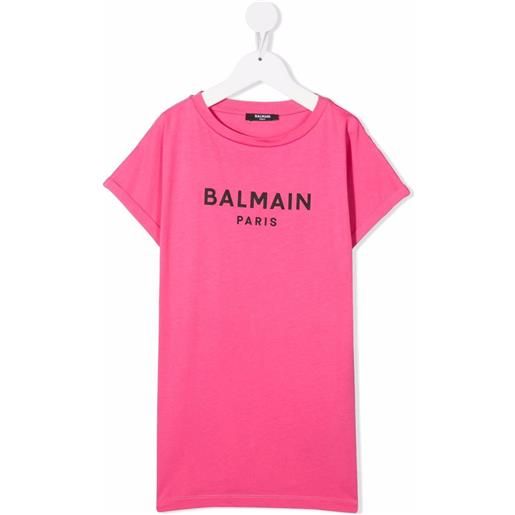 Balmain Kids t-shirt con stampa - rosa