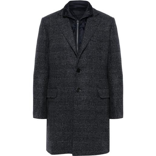 Fay cappotto tartan - blu