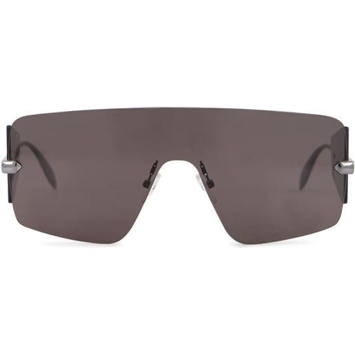 Alexander McQueen Eyewear occhiali da sole oversize - argento