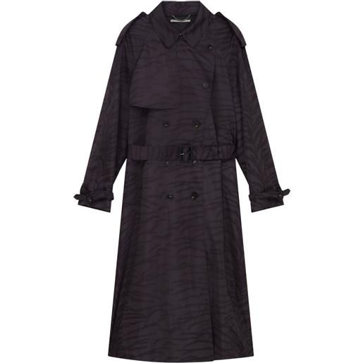 Stella McCartney trench con stampa - nero