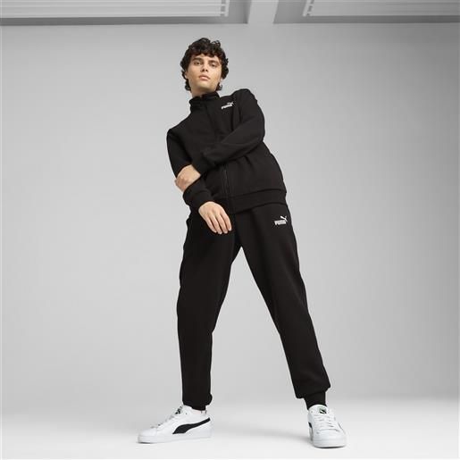 PUMA tuta essentials da uomo, abbigliamento, nero, l
