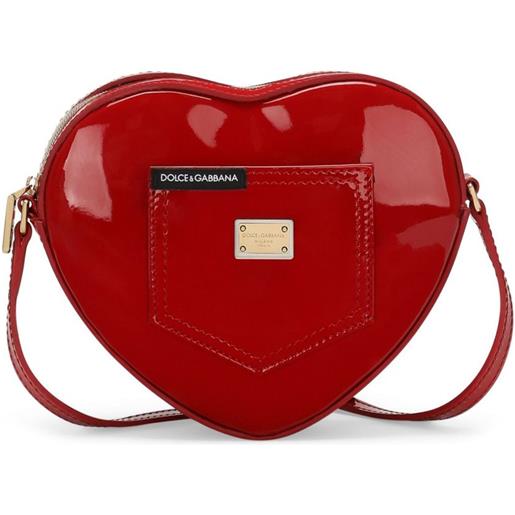 Dolce & Gabbana Kids borsa a spalla heart - rosso