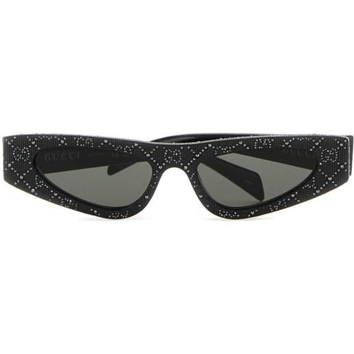 Gucci Eyewear occhiali da sole gg cat-eye - nero