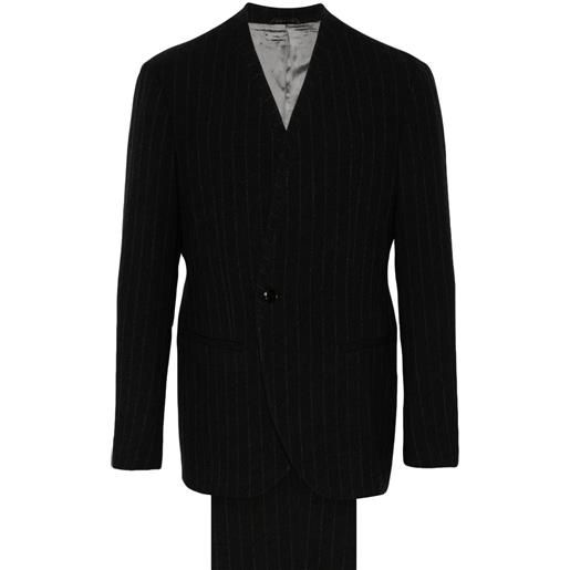 Giorgio Armani completo gessato - nero