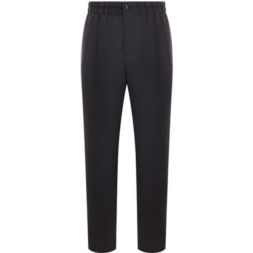 Giorgio Armani pantaloni con vita elasticizzata - grigio