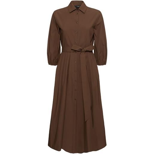 WEEKEND MAX MARA vestito midi kentia in popeline con cintura
