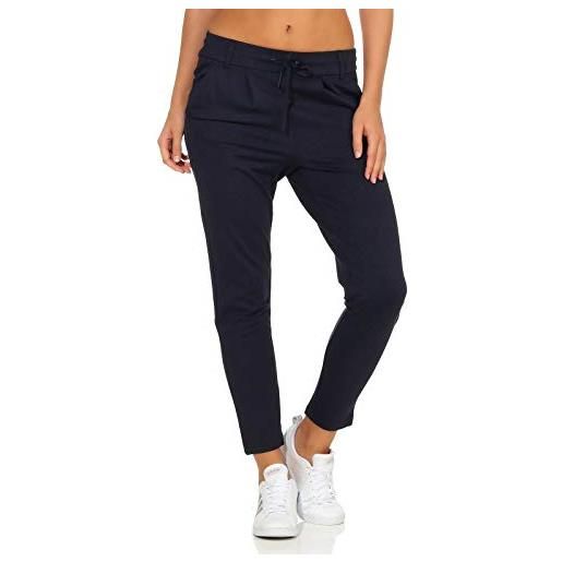 ONLY poptrash trousers, pantaloni donna, dark grey melange, s / 34l