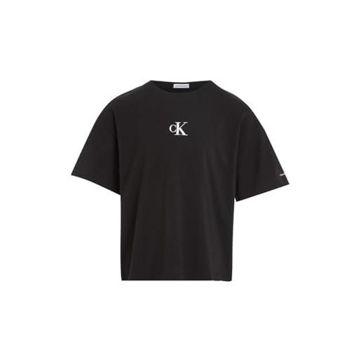 Calvin Klein girls ck logo boxy t-shirt ig0ig02136 black (ck black) 14 years