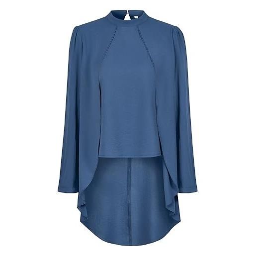 Camicia Donna Graceart Con Doppio Orlo Asimmetrico - Elegante E Moderna - Foto 6