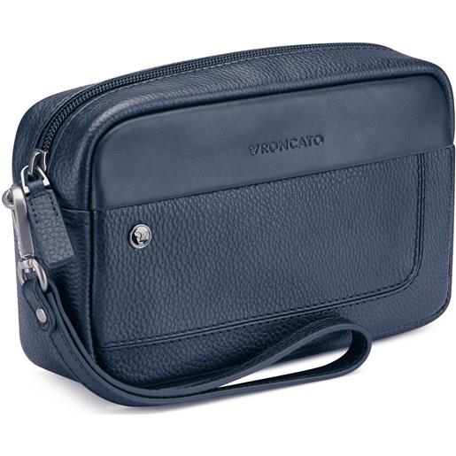 Roncato alaska pochette 21x12x7 cm - blu navy