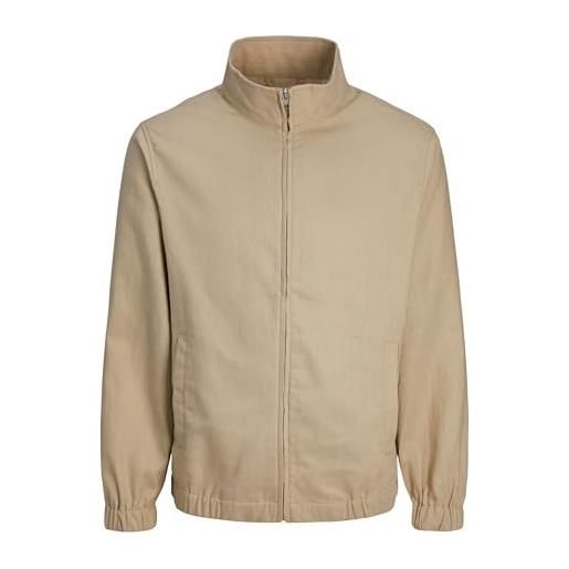 JACK & JONES jacket plus size jacket white pepper, eu4xl us2xl, white pepper