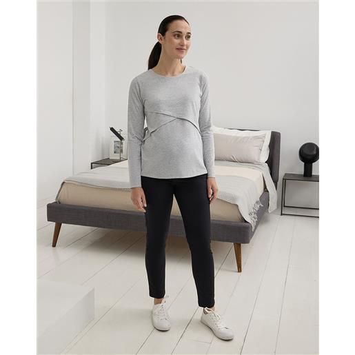 Prénatal pantalone premaman nero con fascia alta in vita