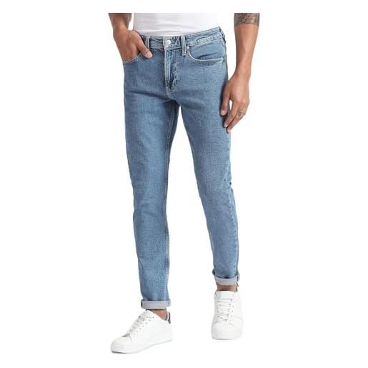 Calvin Klein jeans slim taper j30j324188 pantaloni di jeans, denim (denim light), 31w / 32l uomo