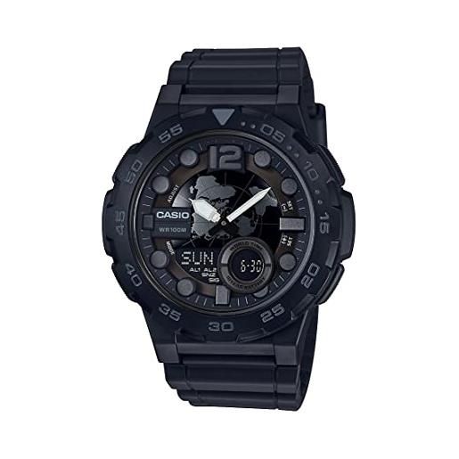 Casio Orologio Unisex MQ-24S - Quadrante Traslucido, Cinturino Nero, Design Semplice Ed Economico