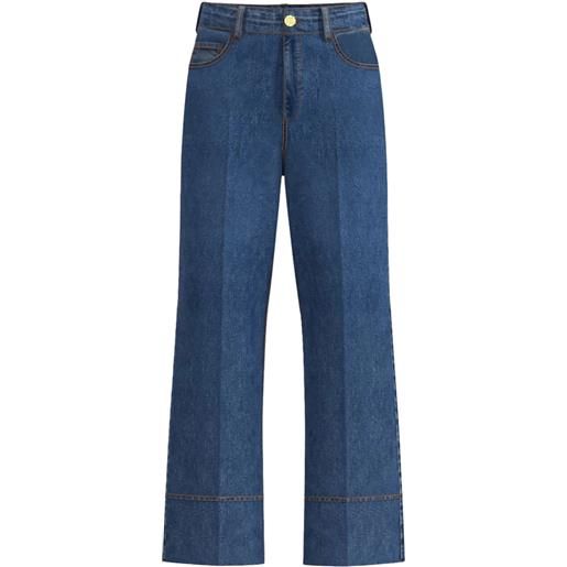 EMME MARELLA jeans stretch con orlo impunturato donna