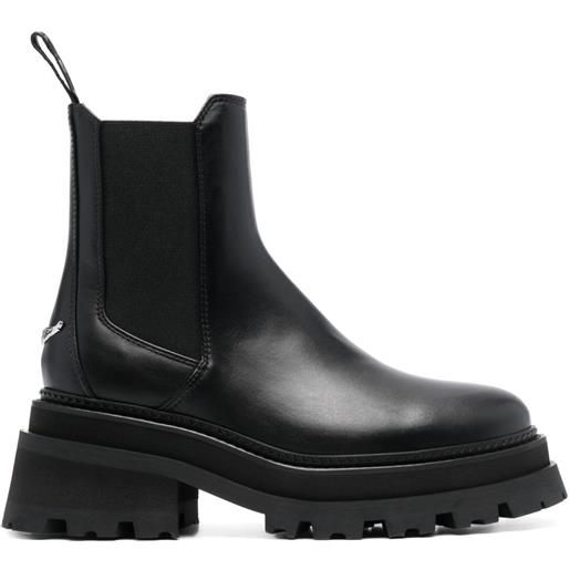 Zadig&Voltaire stivaletti a punta tonda - nero