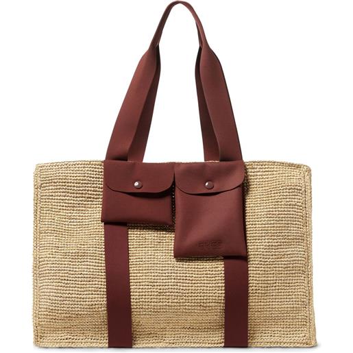 ERES borsa da spiaggia voyageur - toni neutri
