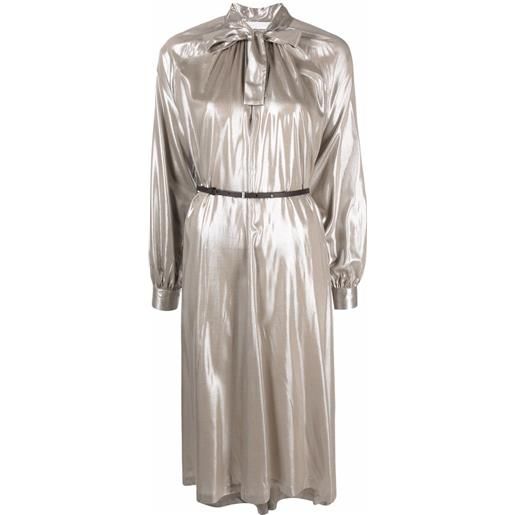 Fabiana Filippi abito con fiocco - grigio