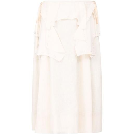 Maison Margiela gonna midi work-in-progress - toni neutri