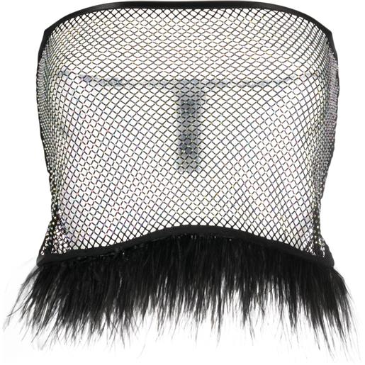 Patrizia Pepe minigonna con strass - nero