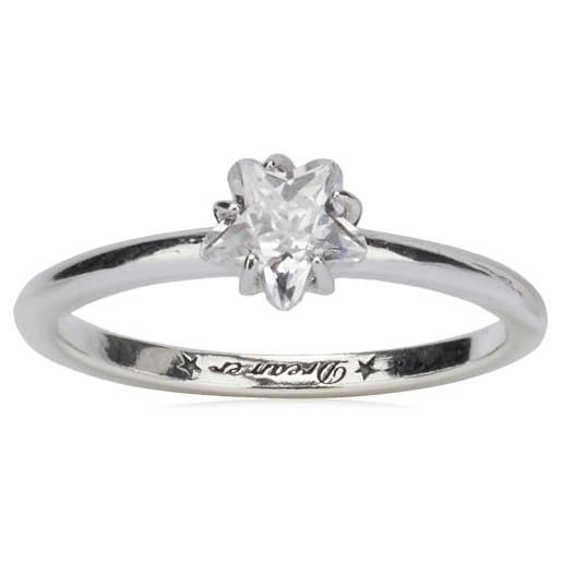 PANDORA anello moments celestial con solitario a forma di stella brillante, in argento sterling con zirconia cubica trasparente, 48