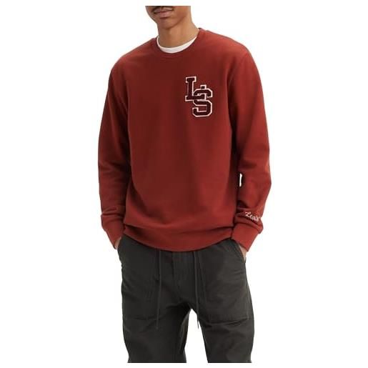 Levi's standard graphic crew, felpa uomo, rope batwing vw sargasso sea, xl