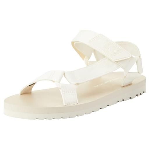 Calvin Klein jeans sandali uomo estivi, bianco (creamy white/eggshell), 42