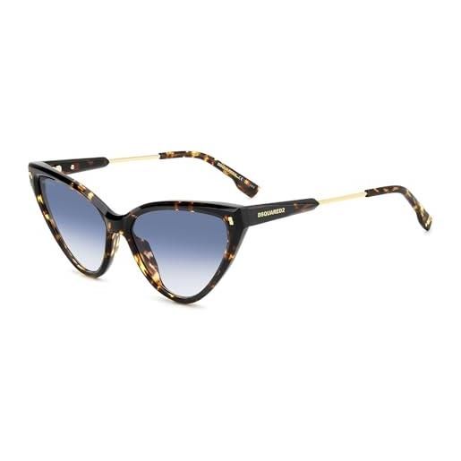 DSQUARED2 d2 0134/s occhiali da sole, havana, 62 donna