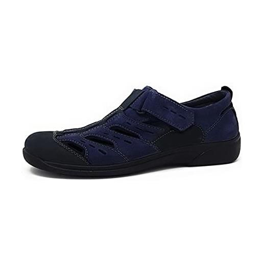 Babbucce Mocassino Uomo Blu Navy - Taglia 44, Scamosciato, Comode Per Casa - Foto 7