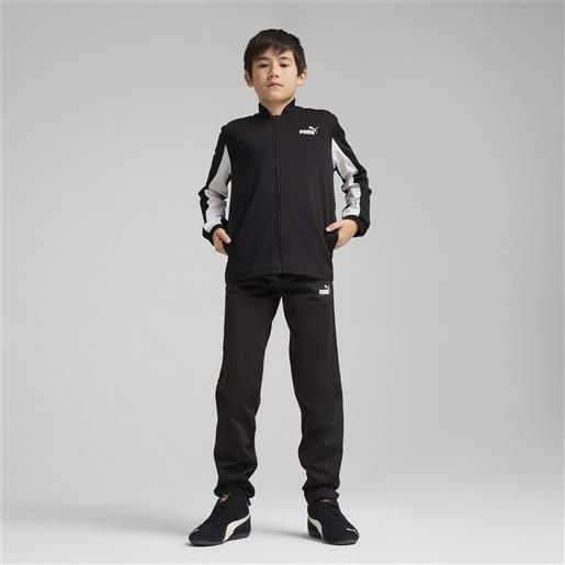 PUMA tuta da baseball per ragazzi, abbigliamento, nero, 7-8y