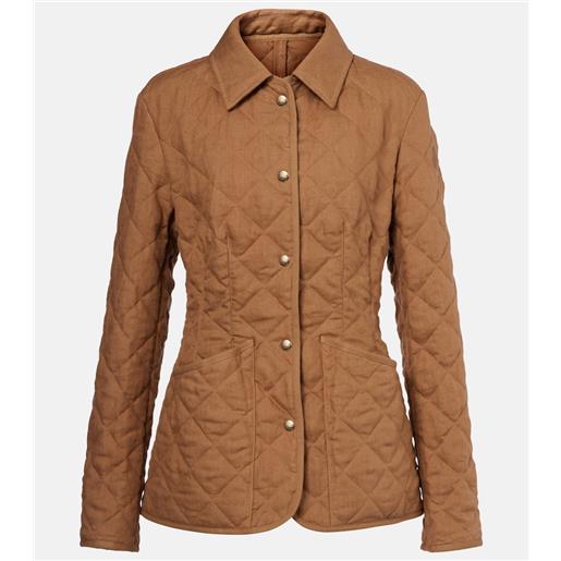 Moncler giacca trapuntata uzes in lino