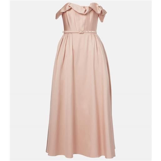 Roland Mouret abito midi con volant