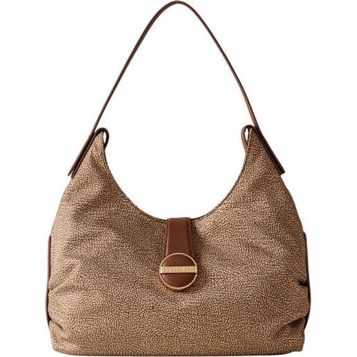 BORBONESE borsa eclipse medium - 91010014i15994 - beige