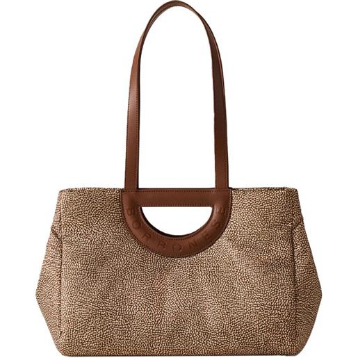 BORBONESE borsa bouche medium - 91010044i15994 - beige