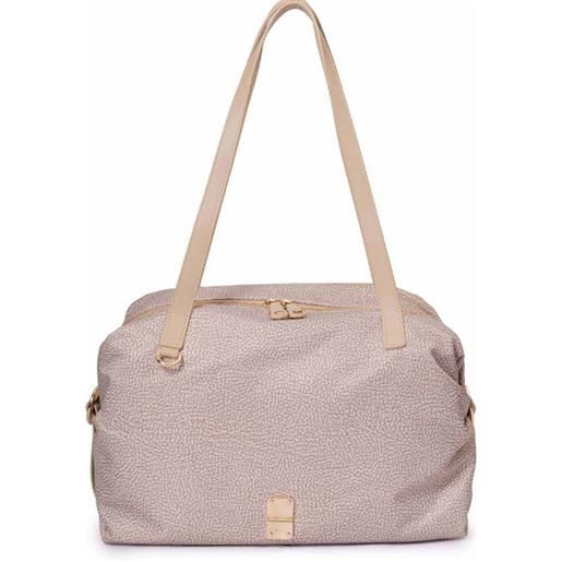 BORBONESE borsa shopping teapot - 91010043ah1c75 - sabbia