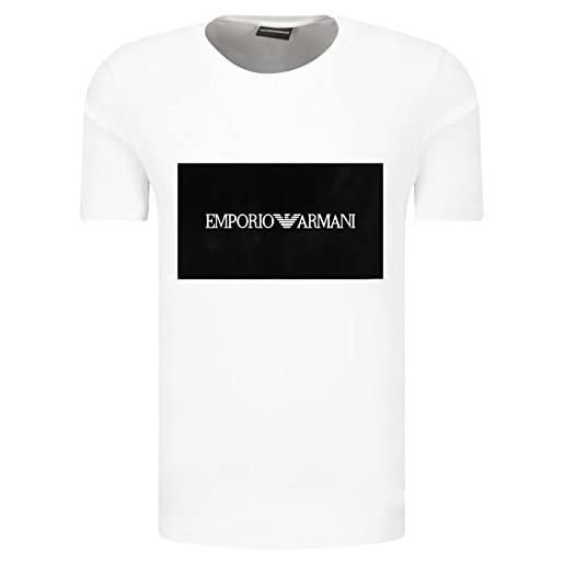 Emporio Armani t-shirt uomo maglietta 3h1td0 1j30z, manica corta, girocollo (bianco, xl)
