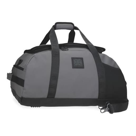 Pepe Jeans hoxton zaino per laptop, diverse misure nero e blu, poliestere e pu, grigio, taglia unica, zaino da viaggio