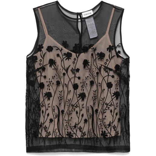 P.A.R.O.S.H. blusa sorgente - nero