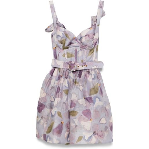 ZIMMERMANN abito corto dawning - viola